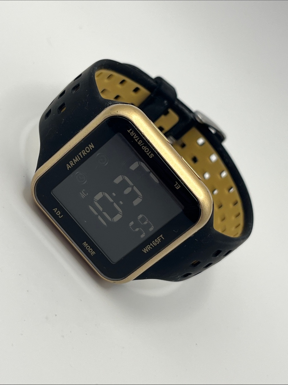 Armitron Black and Gold Digital Fitness Watch